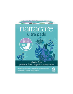 Compresa larga con alas bio 10 unidades Natracare